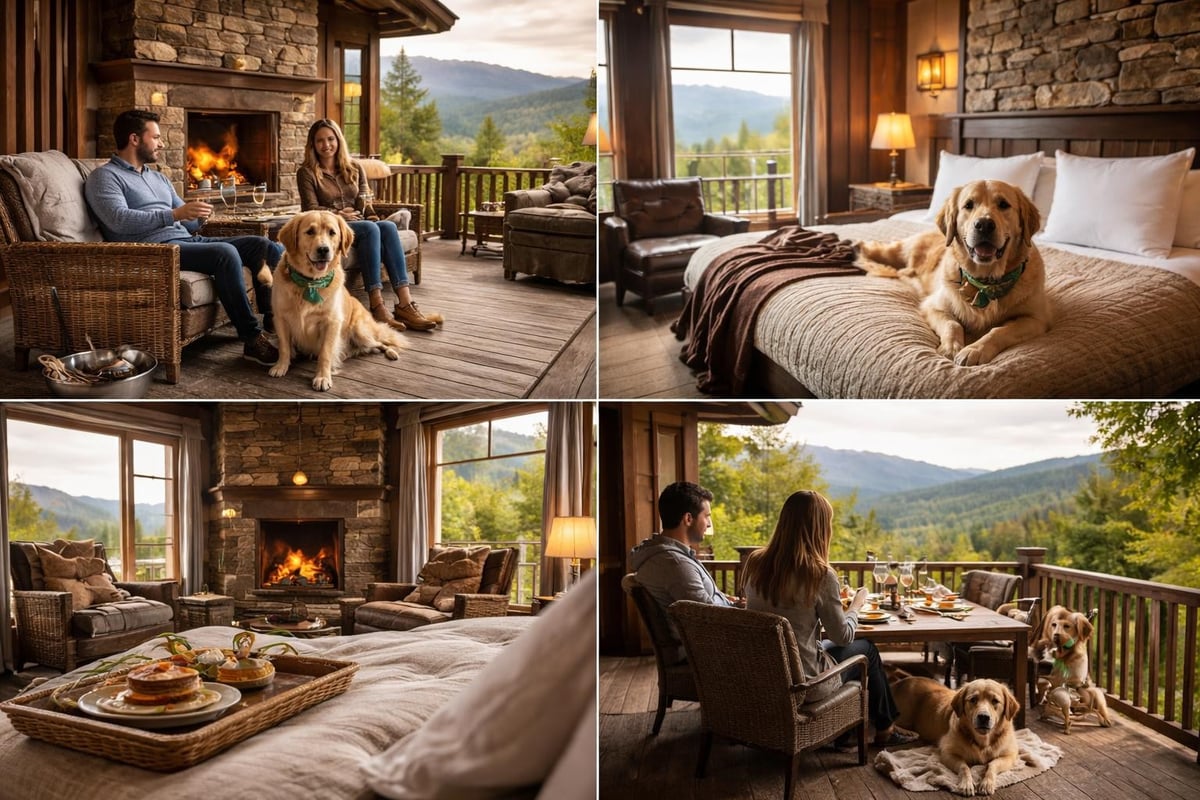 Vermont mountain lodge with pets