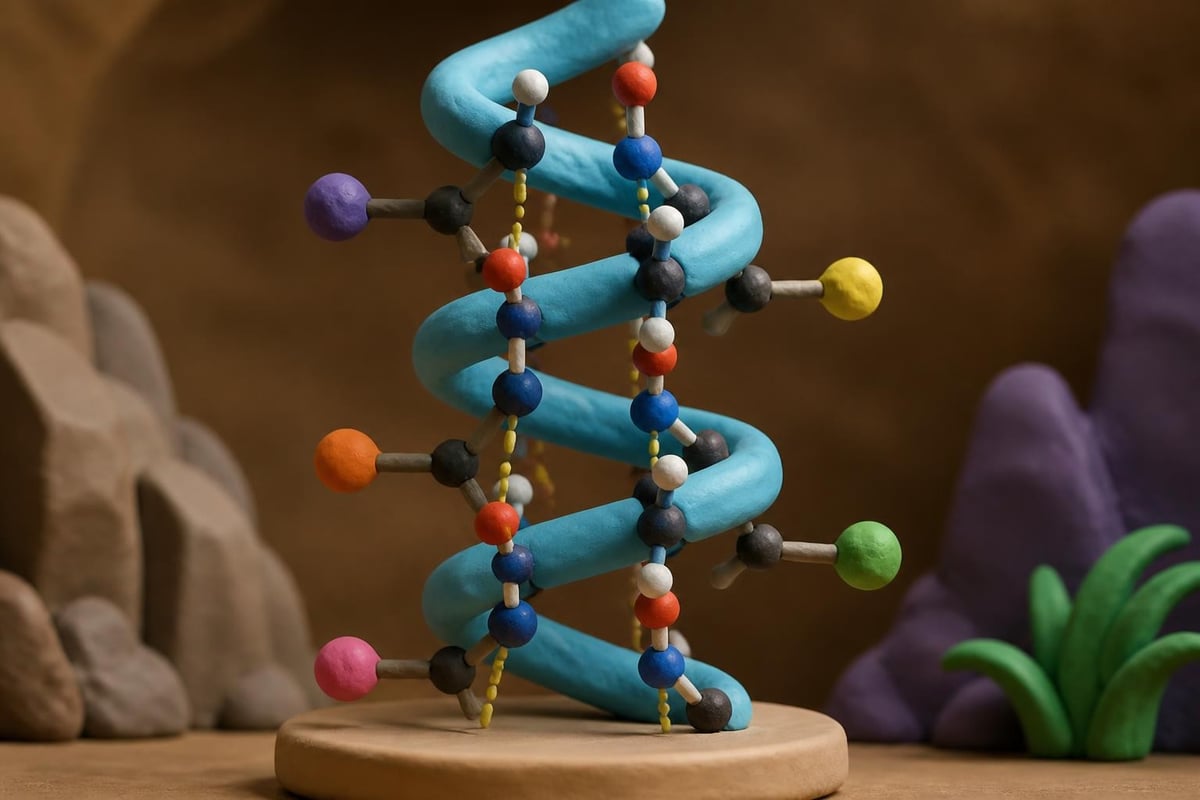 Alpha peptide helical structure