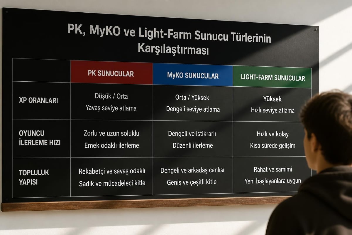 Knight sunucu türleri karşılaştırması