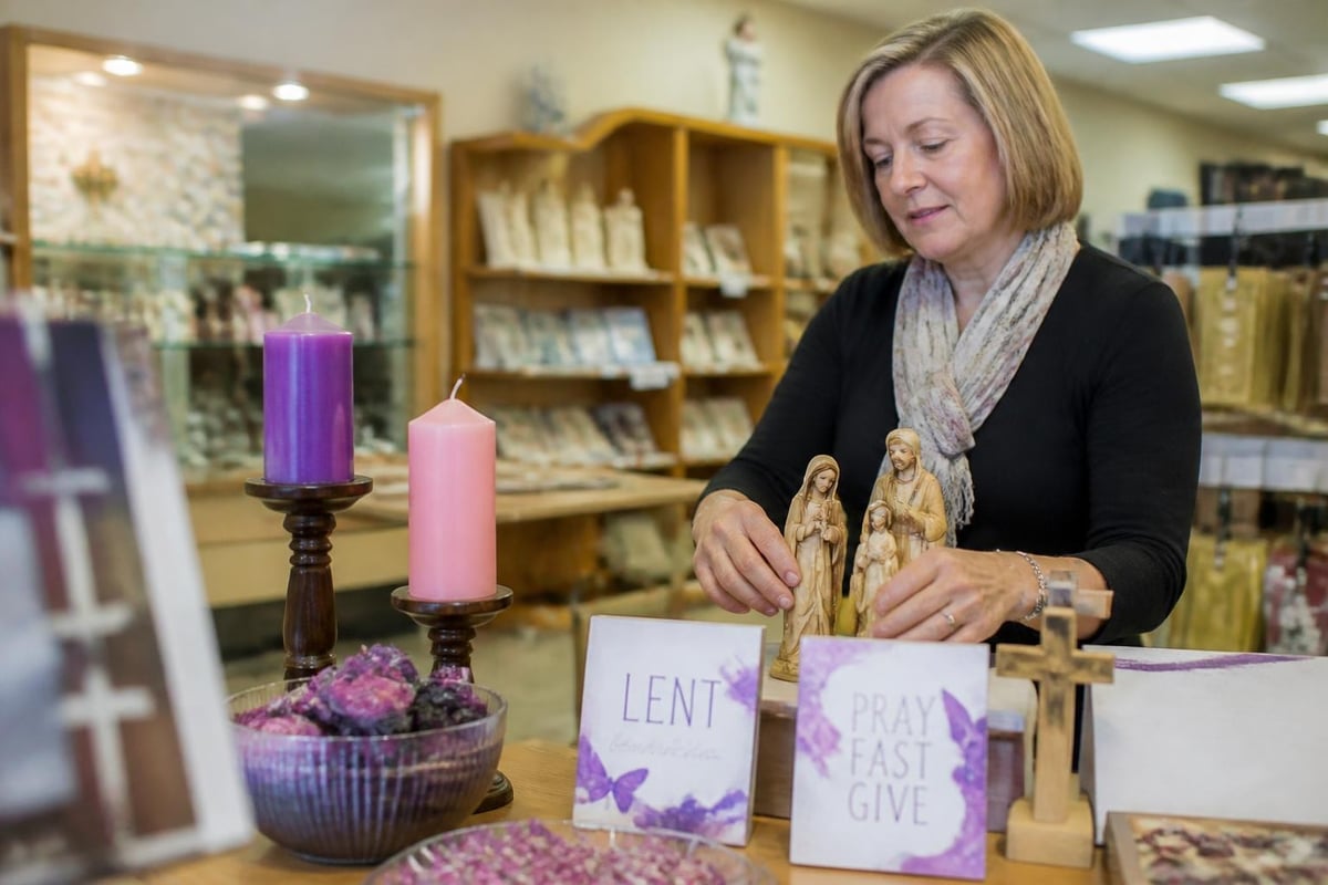 Church gift shop seasonal merchandising