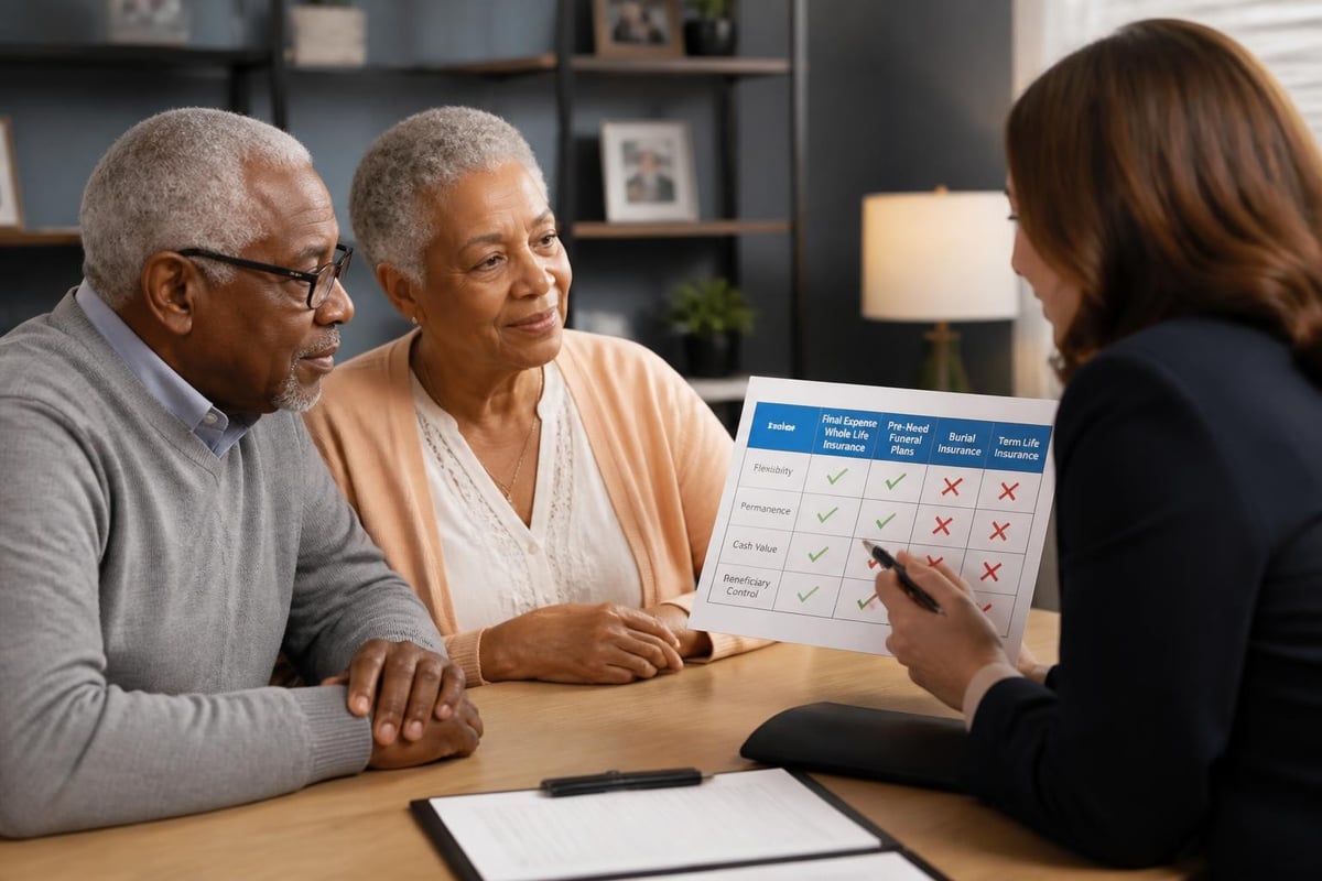Final Expense Whole Life Insurance Guide 2026 3 Coverage comparison chart
