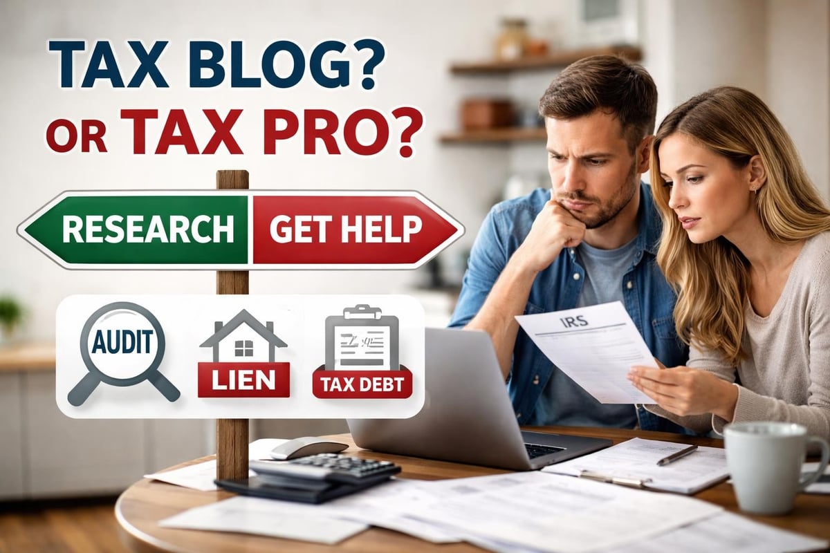 When to seek professional tax help