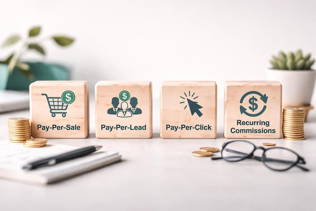 Affiliate commission structures comparison