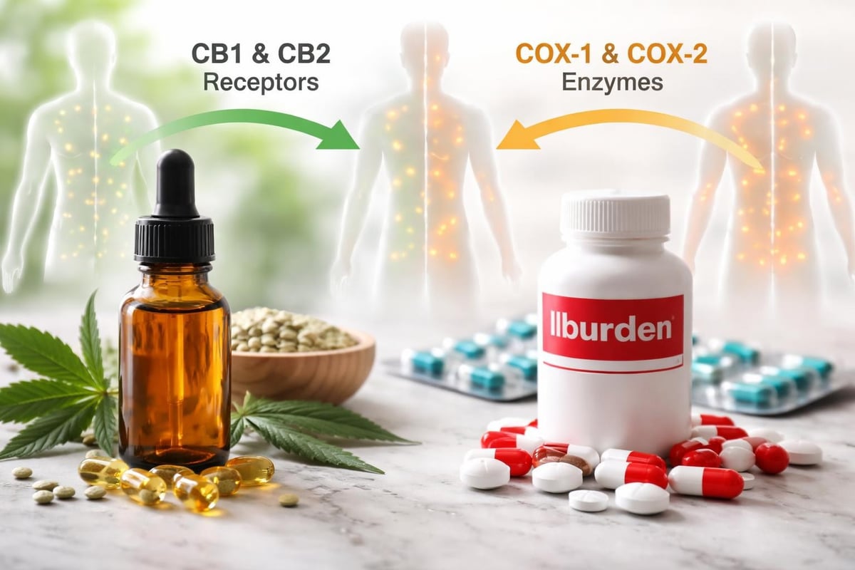Endocannabinoid system versus COX enzyme inhibition