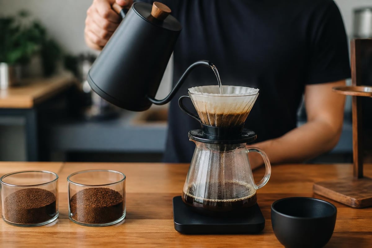 Pour over brewing variables