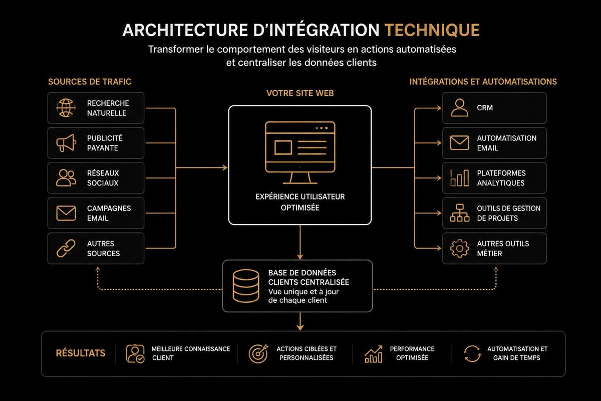 Architecture site web intégrations