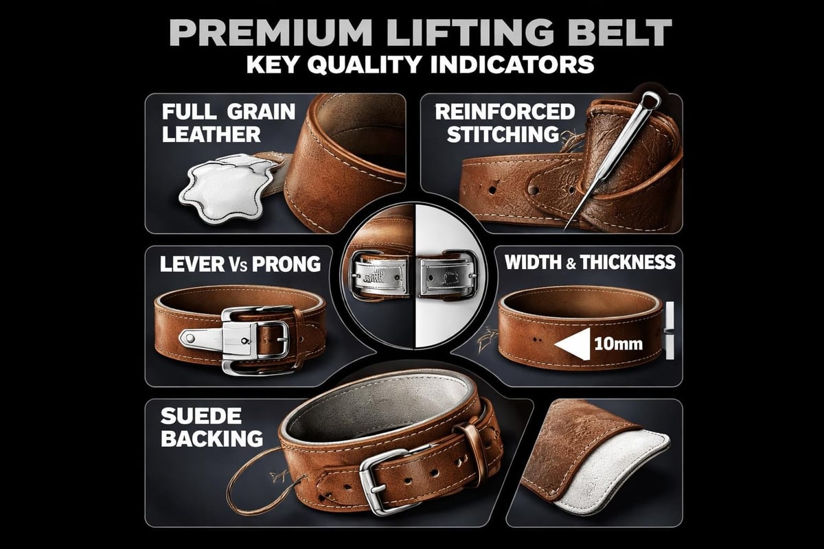Lifting belt features
