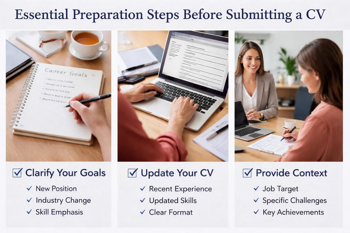 CV review preparation checklist