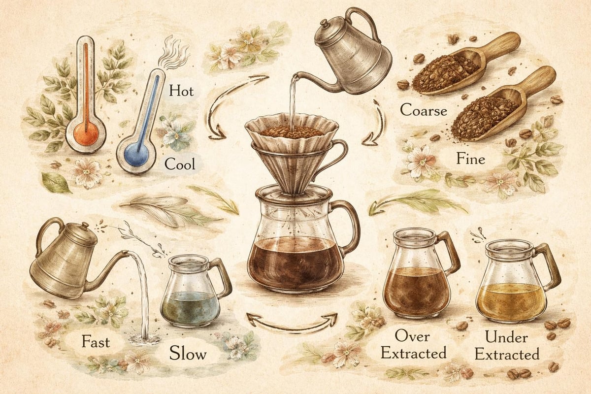 Pourover brewing variables