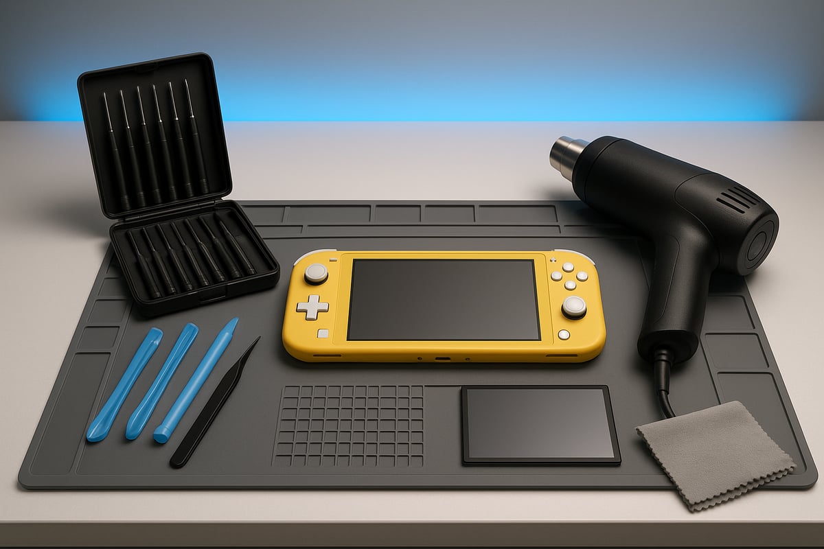 Preparing for Nintendo Switch Lite Screen Replacement