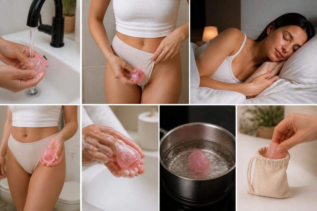 Menstrual disc pleje rutine