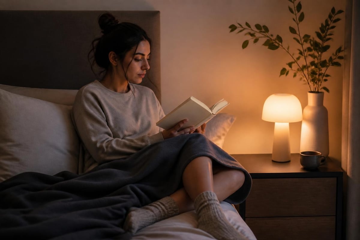 Evening routine supporting hormonal balance