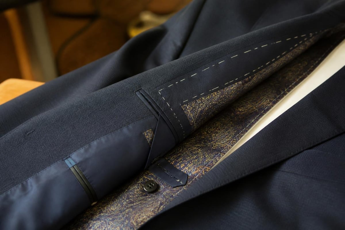 Bespoke suit features