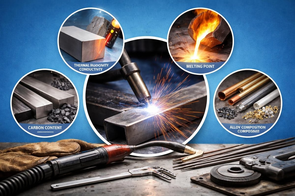 Material properties impact on welding