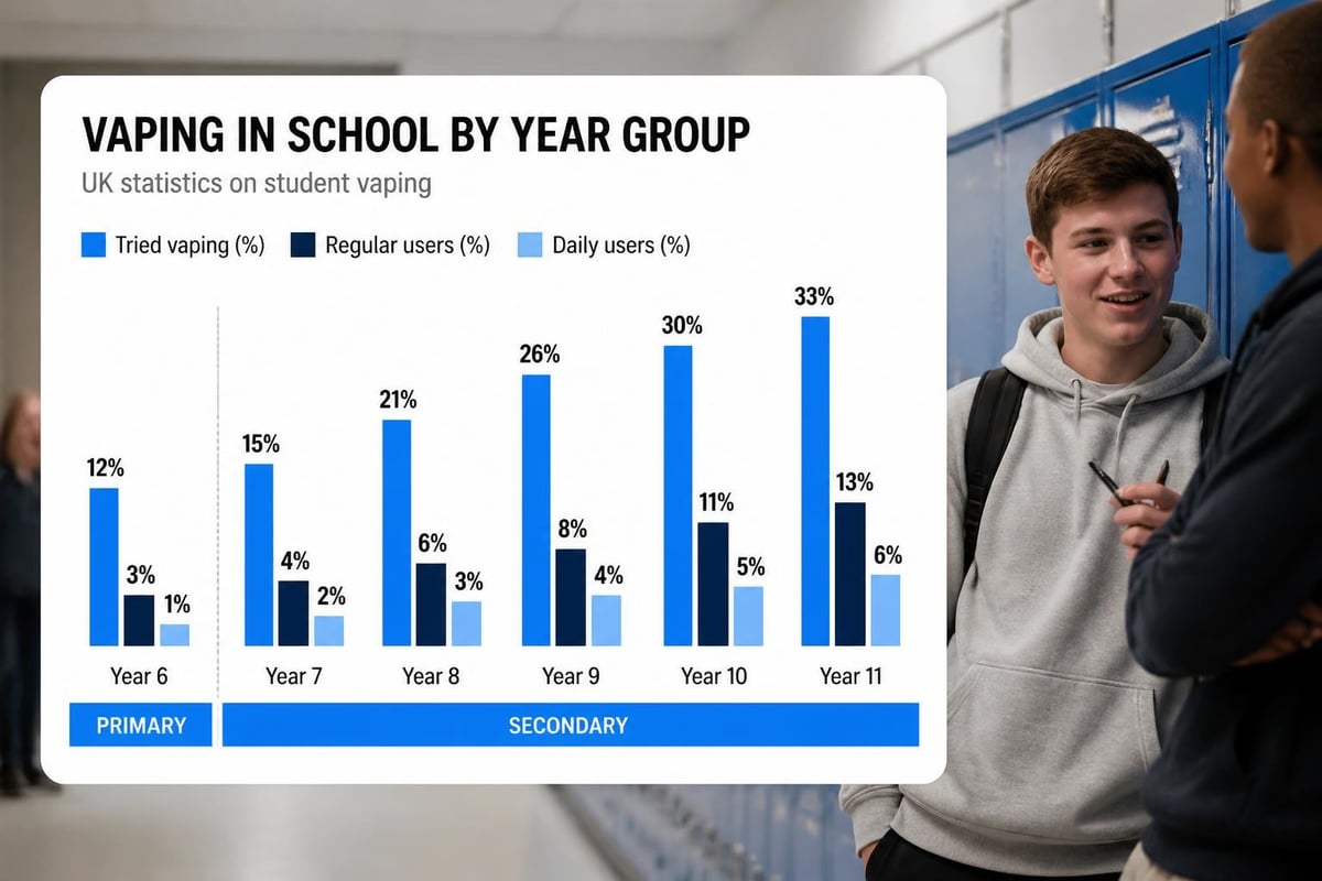 Youth vaping prevalence statistics