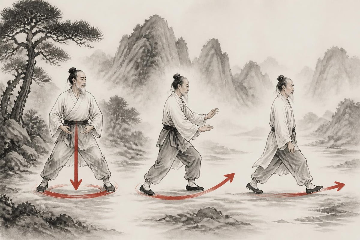 Tai chi indoor walking fundamentals