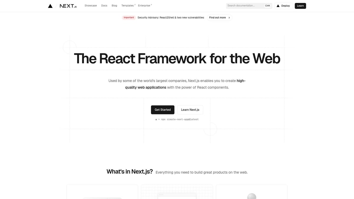 8 Must-Know SaaS Framework Tools for 2026 Success - Next.js