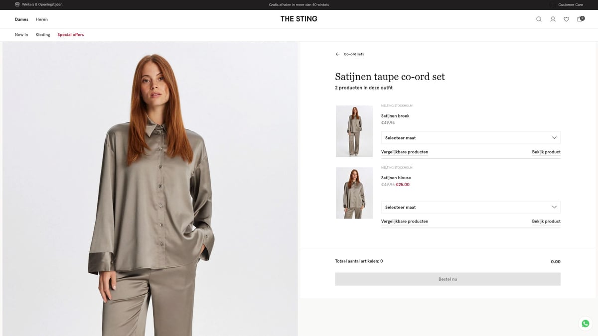7 Trendy Dames Sets Voor 2025: Stijlvolle Looks Gecombineerd - The Sting – Satijnen Taupe Co-Ord Set