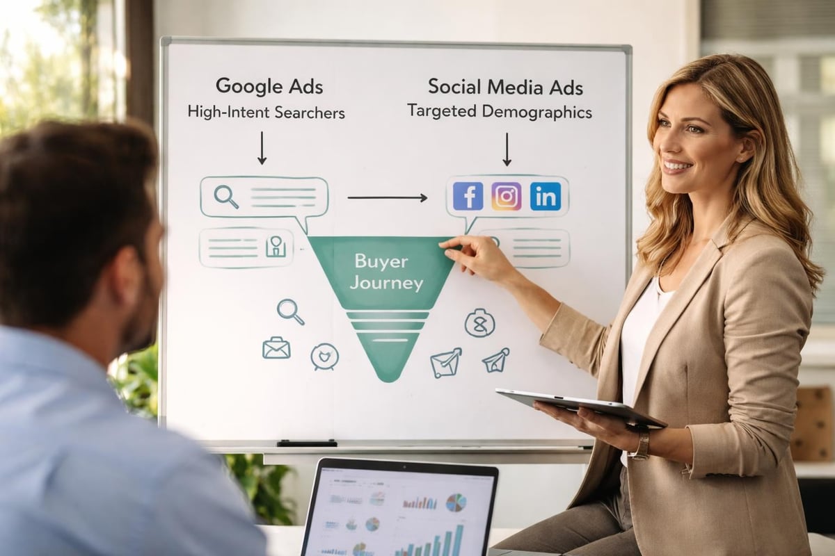 Paid advertising funnel