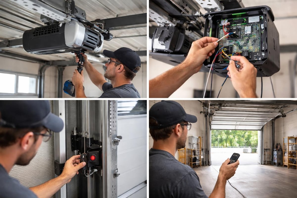 Industrial opener installation process