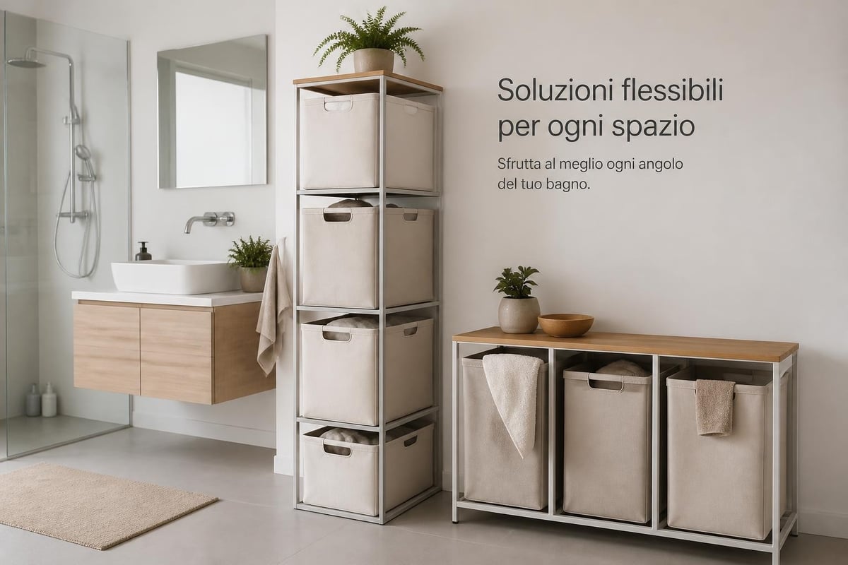 Soluzioni salvaspazio bagno