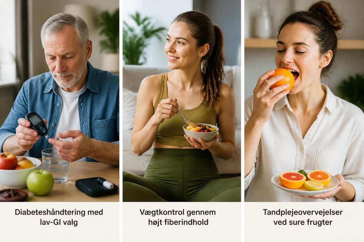 Frugt i forskellige situationer