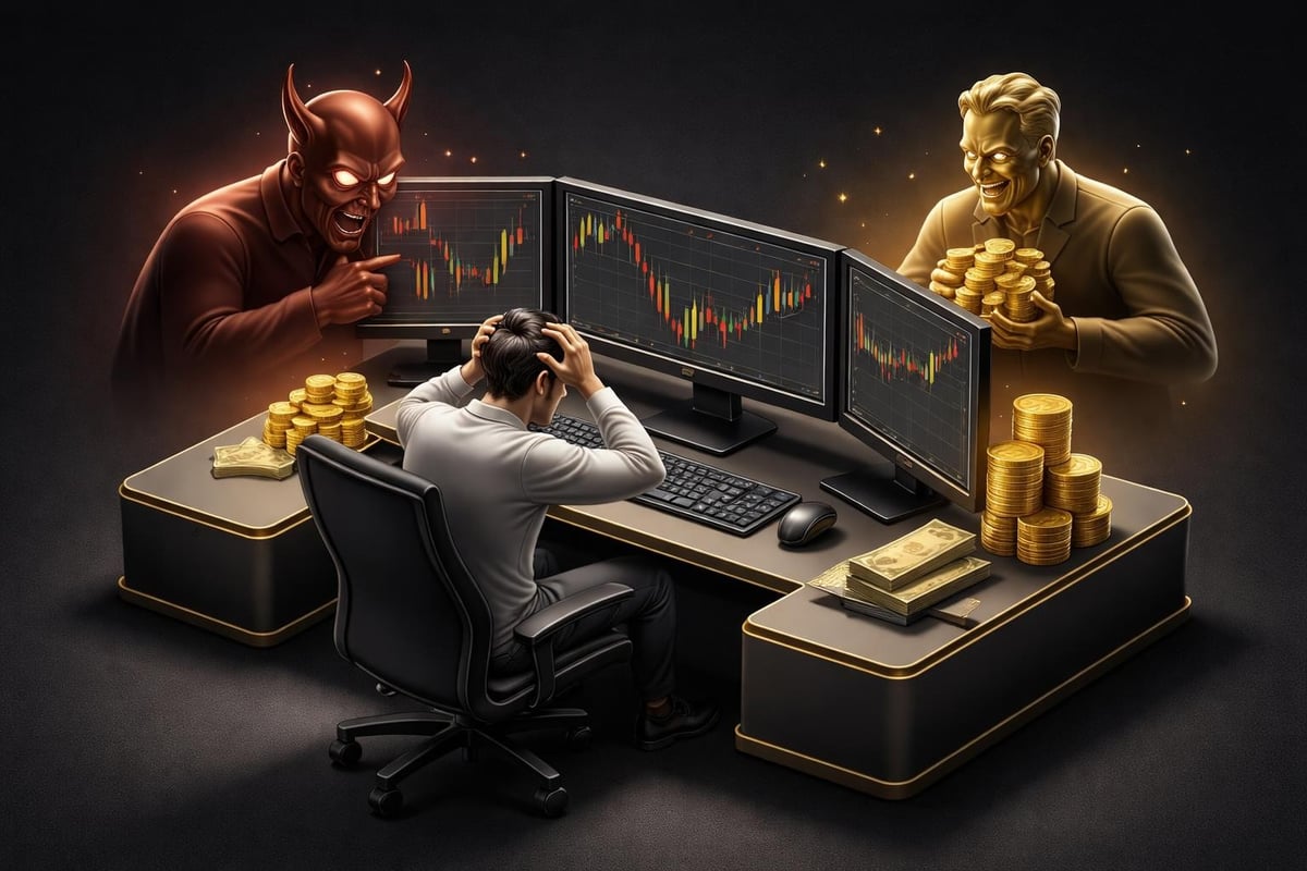Emotional brain versus logical brain in trading decisions