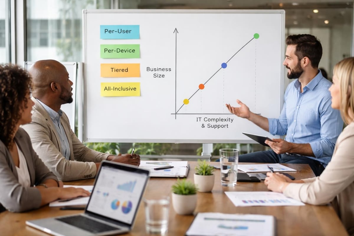 Managed IT pricing models comparison