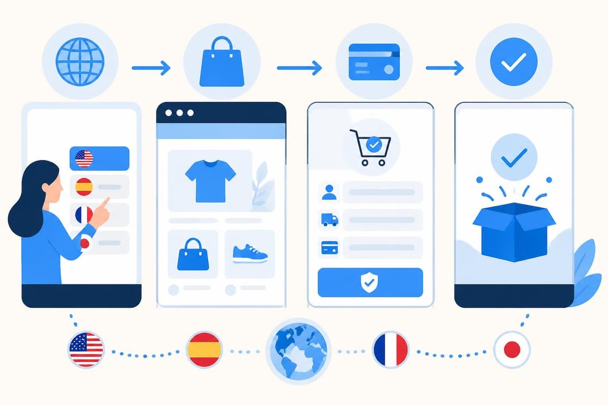 Processo checkout multilingua WooCommerce