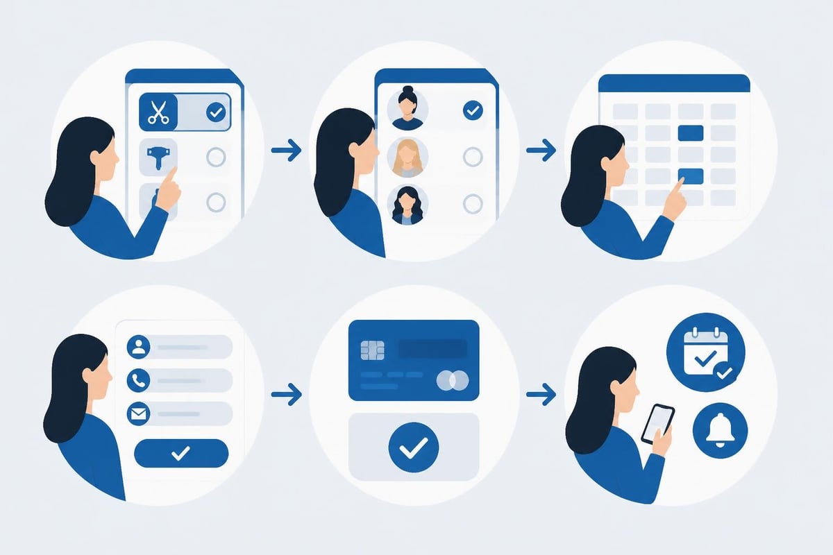 Salon appointment workflow