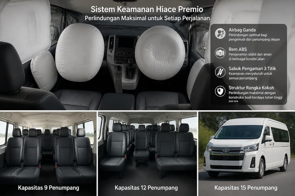 Hiace safety and capacity features