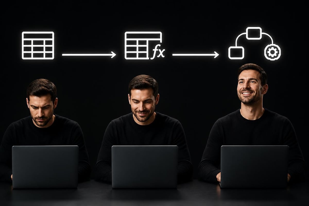 Excel AI training progression