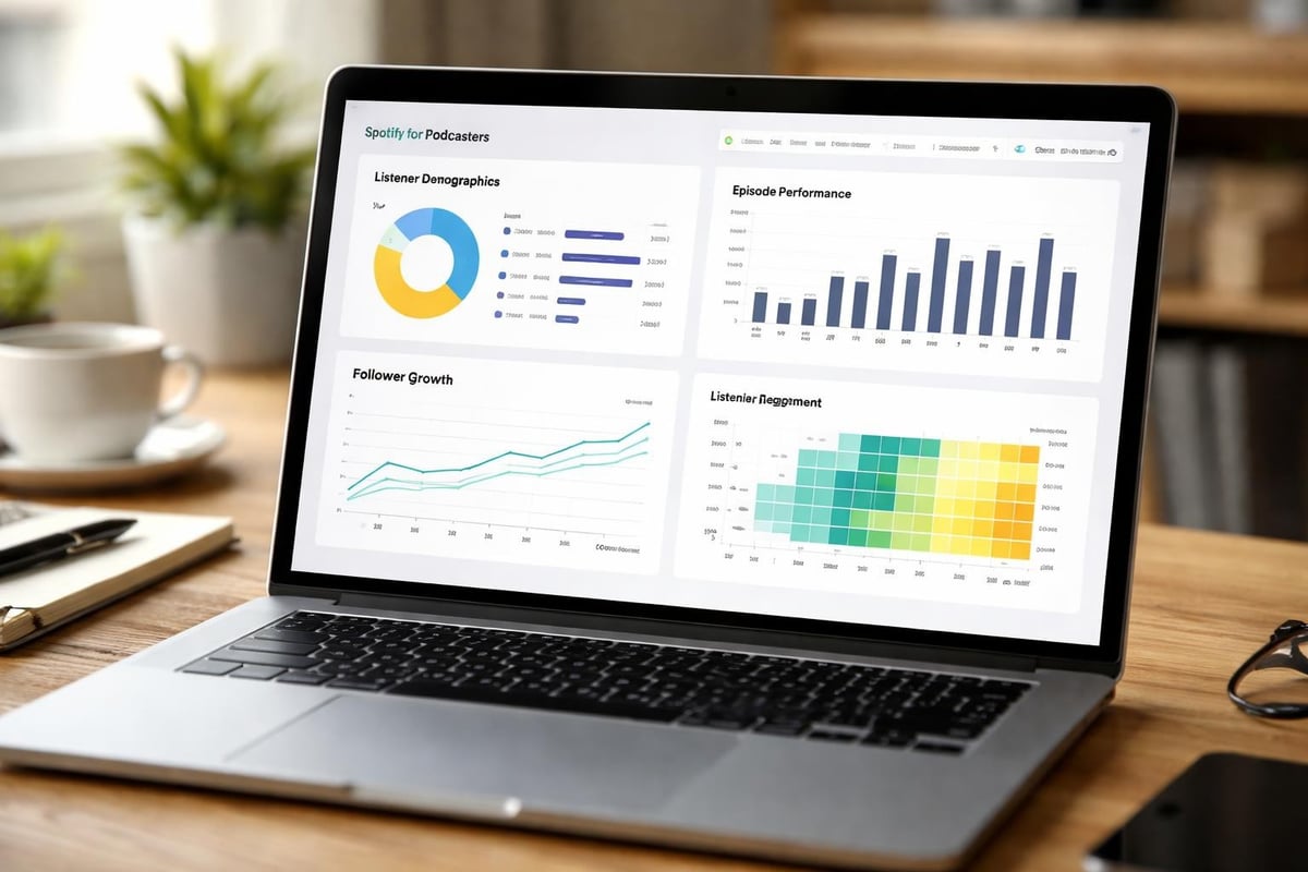 Spotify podcast dashboard analytics
