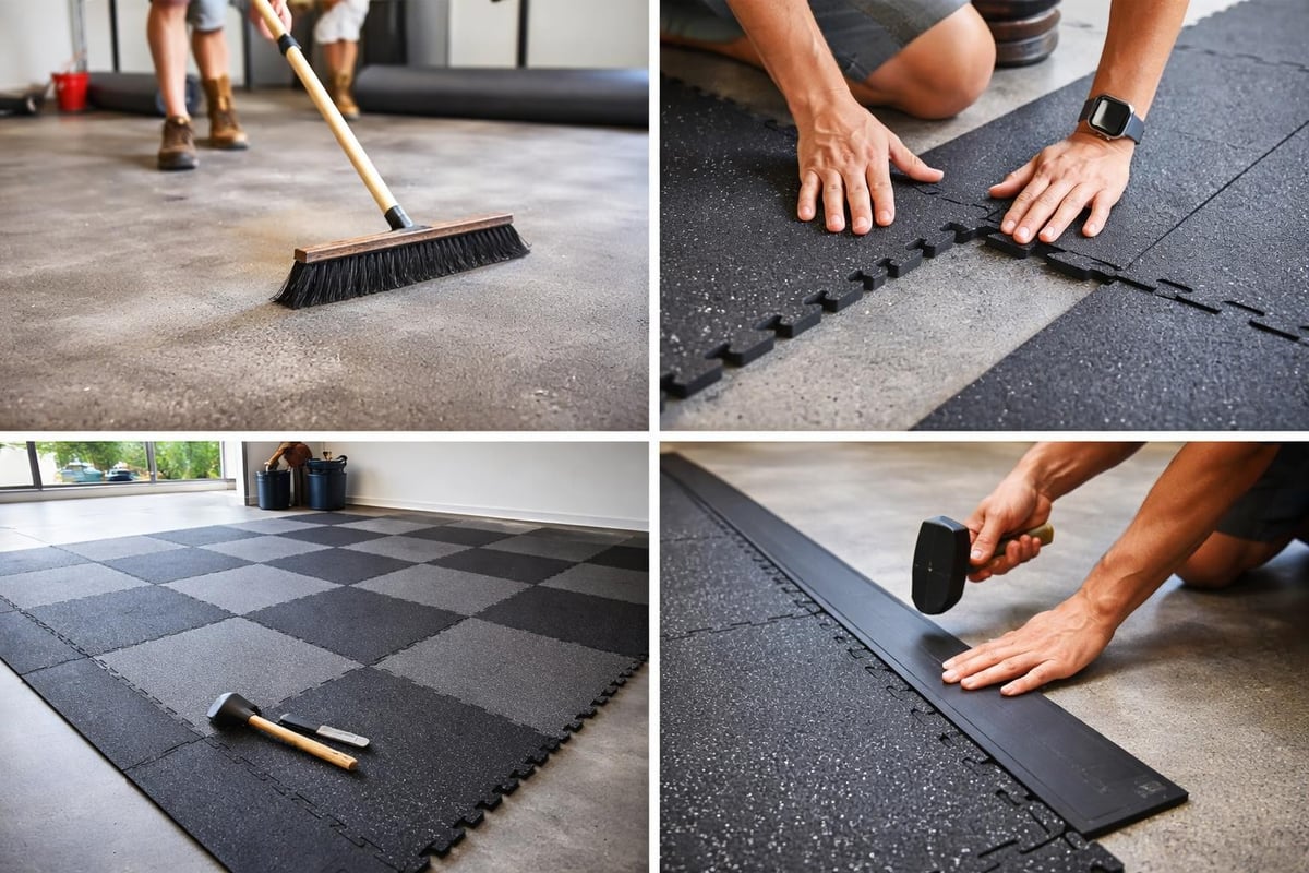 Modular tile installation process