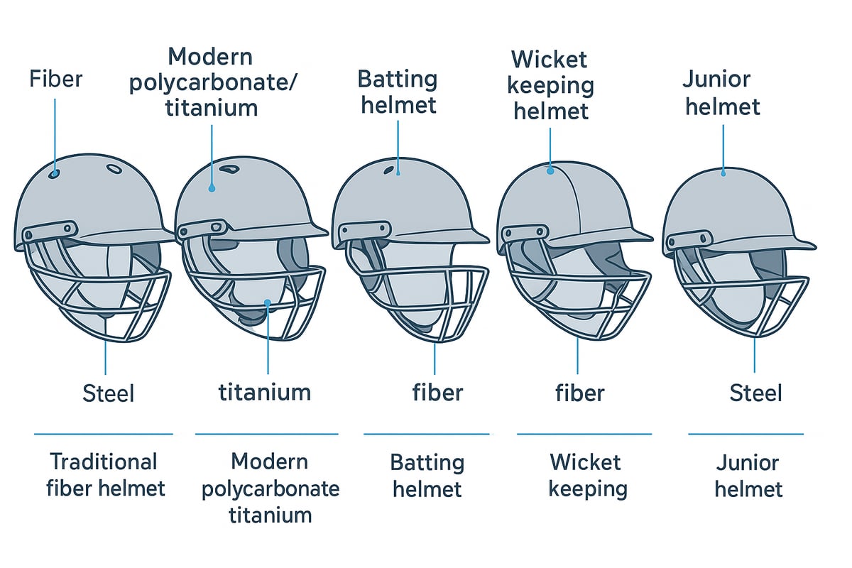Types of Cricket Helmets: Choosing the Right Model