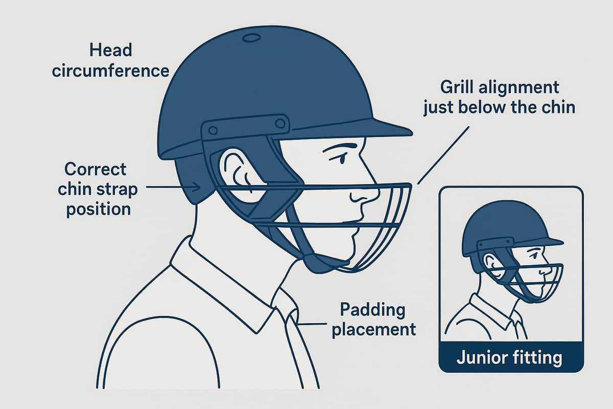 Proper Fitting and Adjusting Your Cricket Helmet