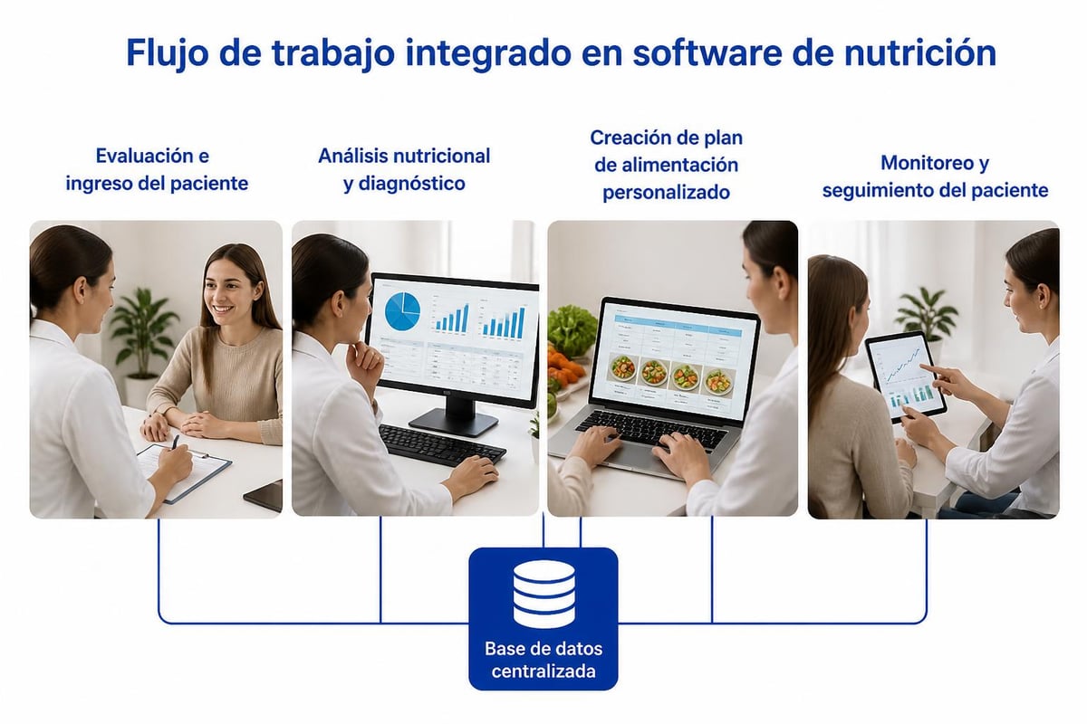 Módulos integrados en software nutricional