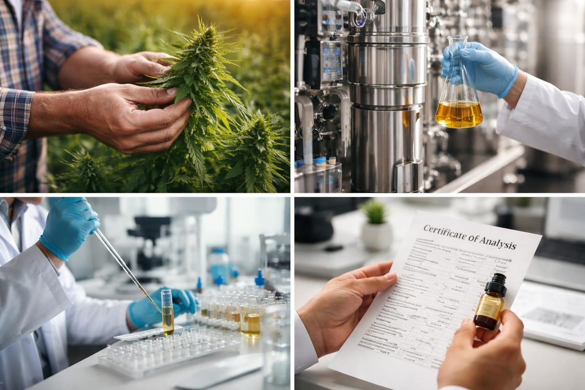 CBD quality testing process