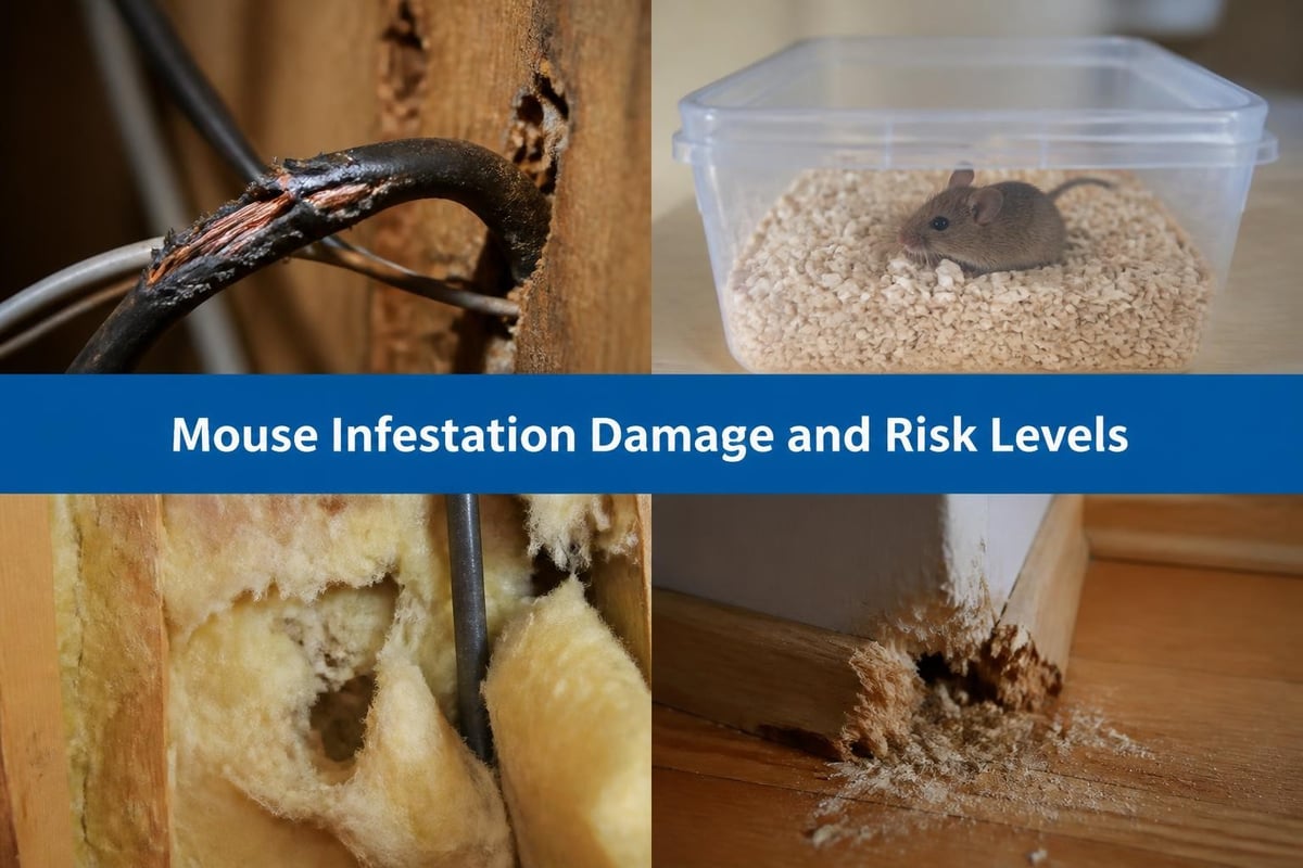 Mouse Infestation in House: Expert Richmond VA Guide 2 Mouse infestation damage