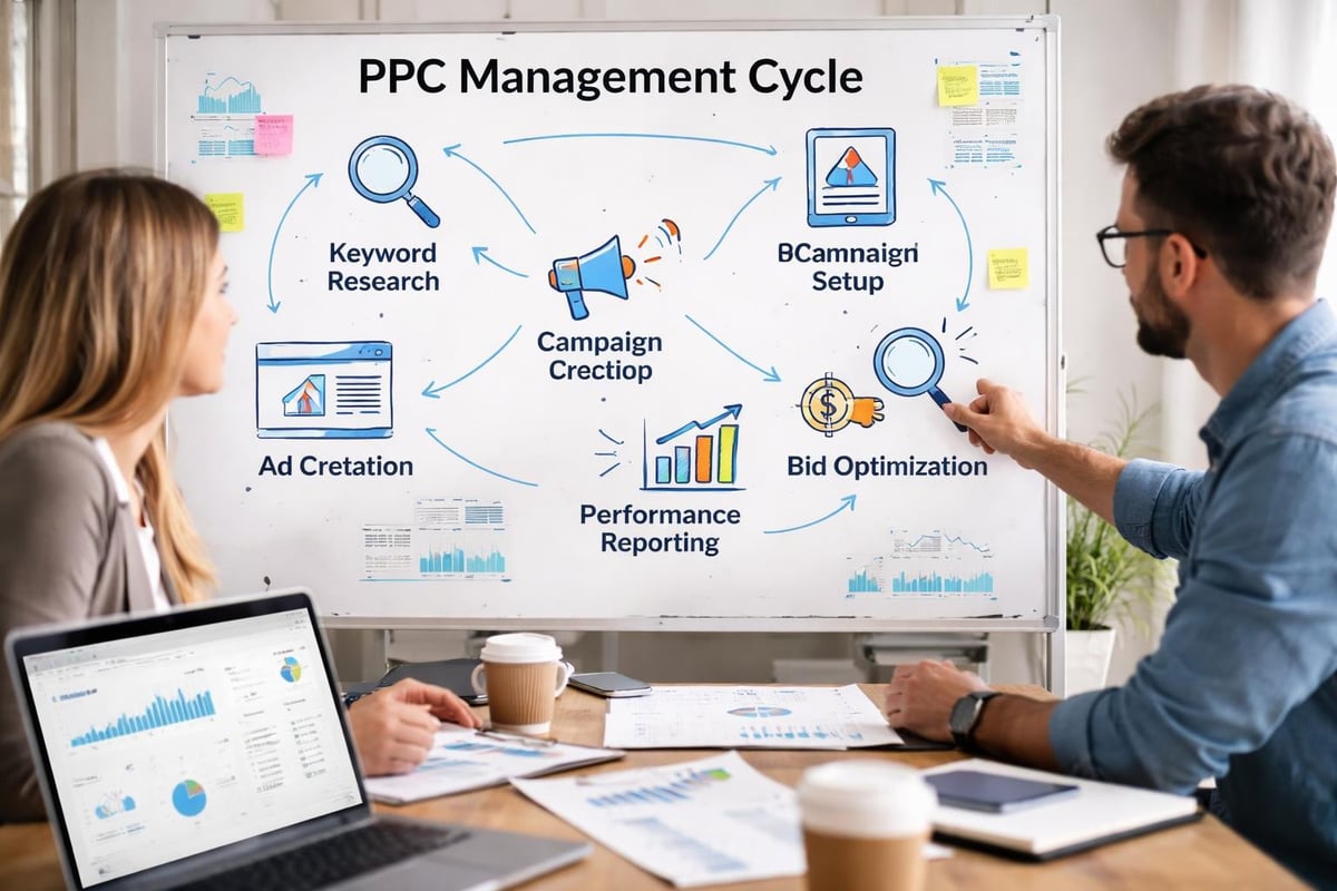 Why a Proven PPC Agency Transforms Business Growth 1 PPC agency service workflow