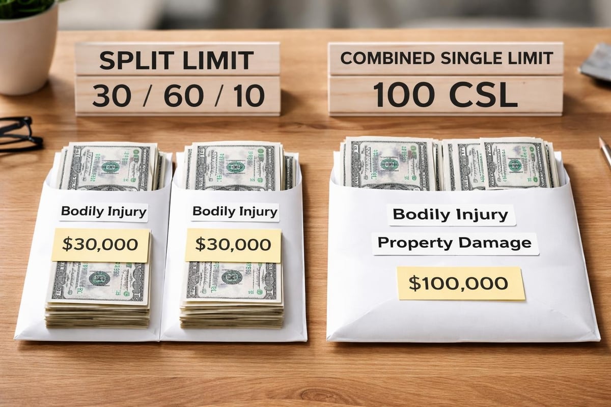 Liability coverage limits comparison