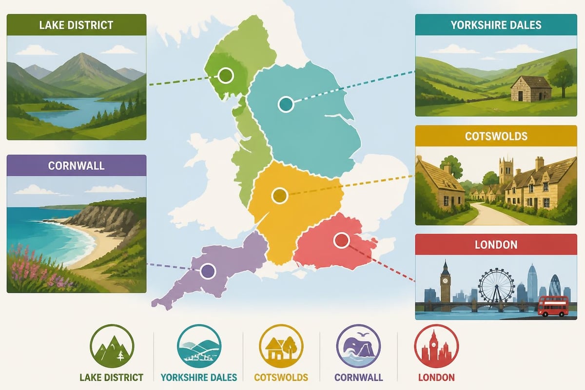 England's diverse regions