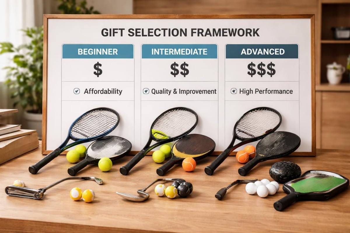 Tennis player gift selection criteria