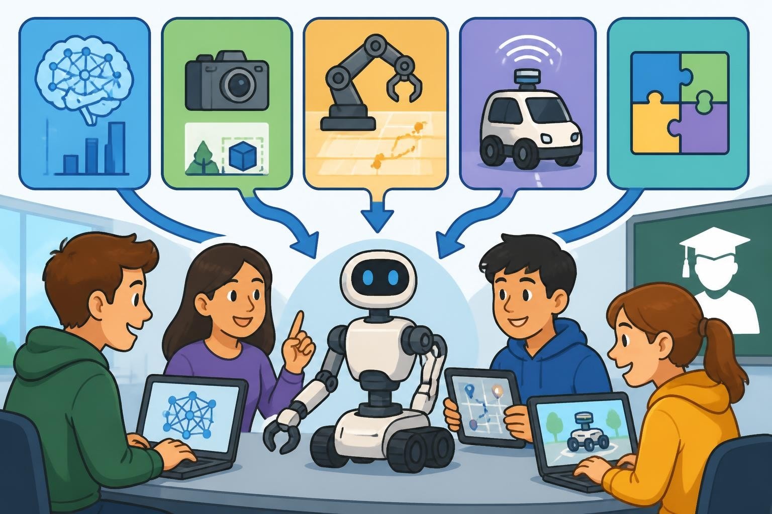 Cursos de robótica e IA: Guia de aprendizagem completo para 2026