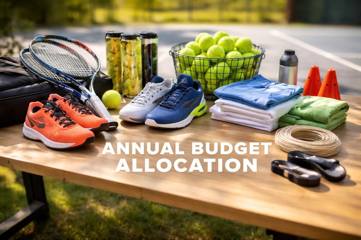 Tennis equipment budget planning