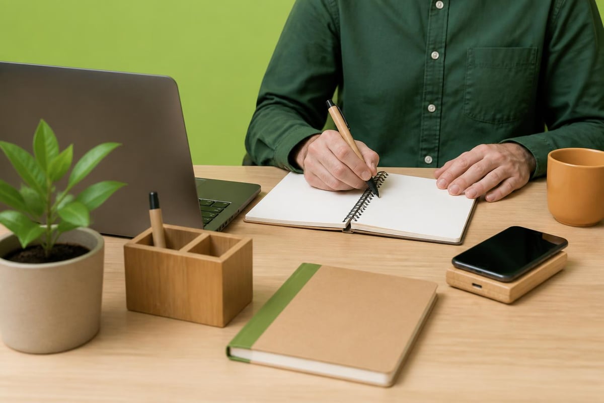 Sustainable office products in professional settings