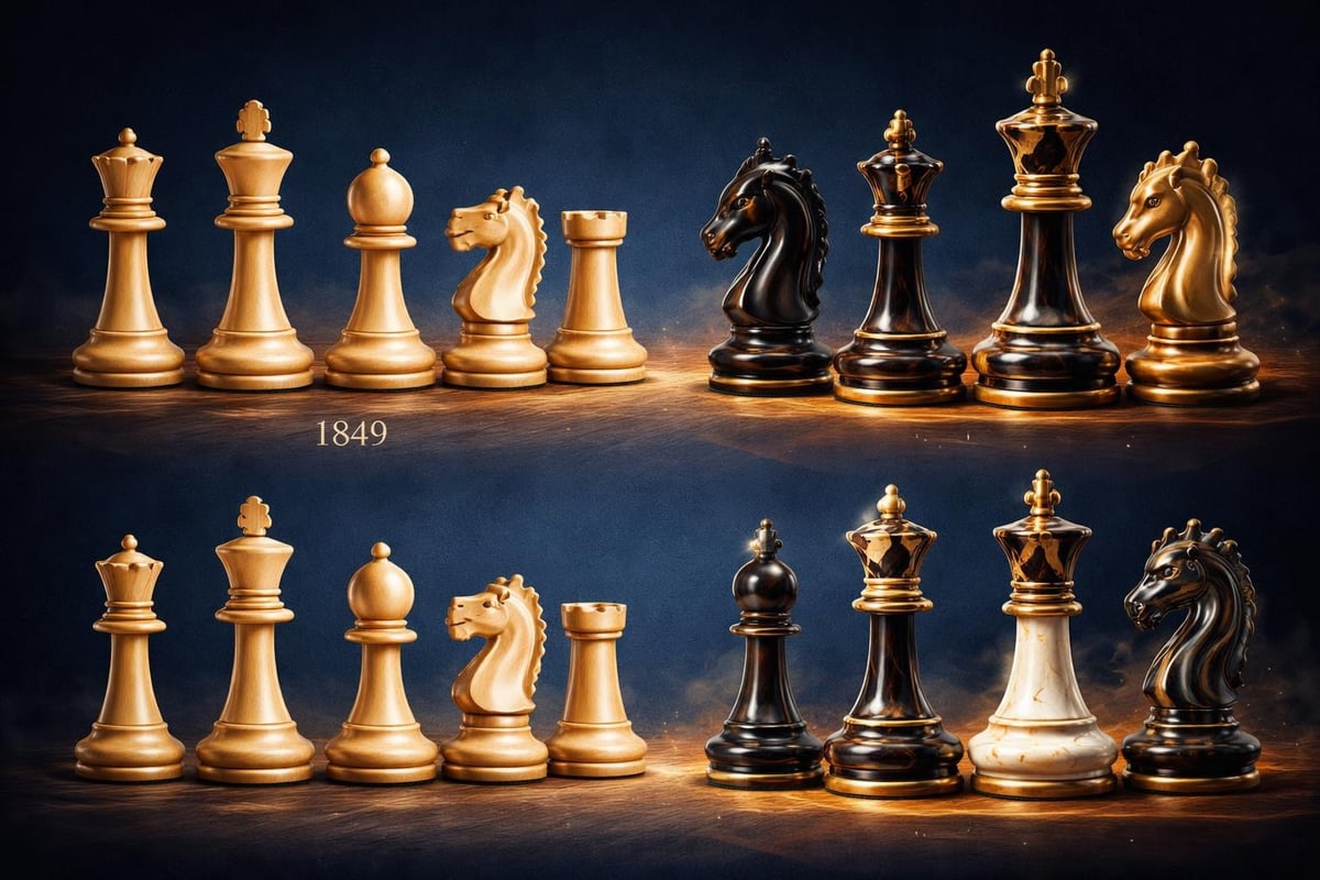 Staunton chess design evolution