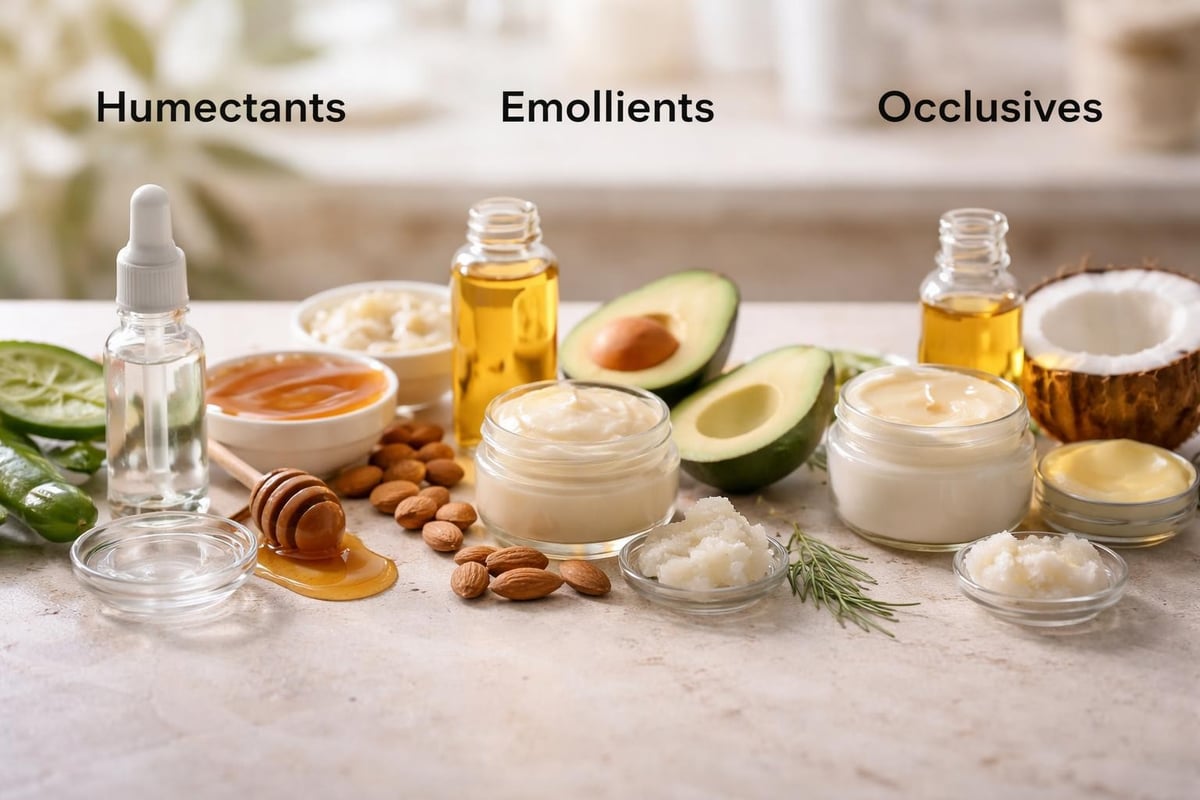 Hand cream ingredients infographic