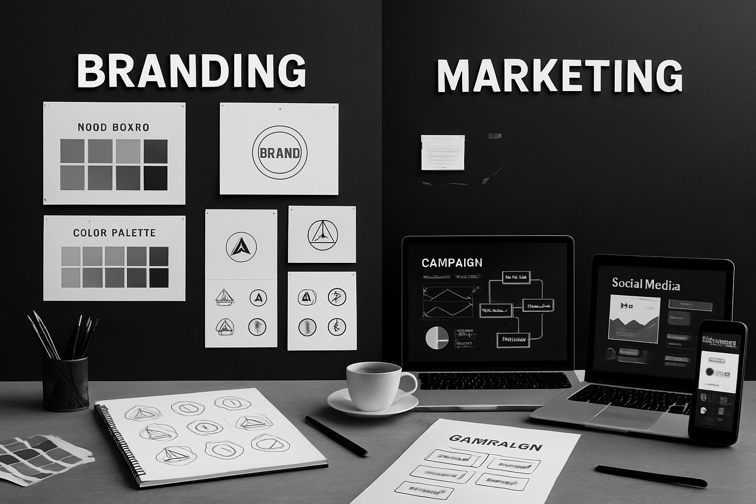 Key Components: Branding vs. Marketing Breakdown