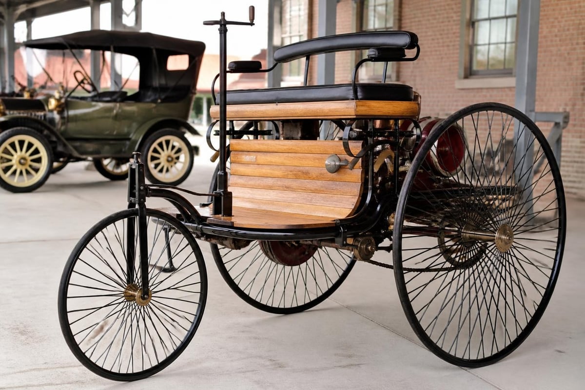 Horseless carriage unique features